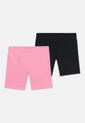 2 PACK KIDS SPORTS SHORTS - Shorts - black/light pink