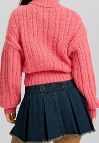 Bershka Stickad tröja - light pink