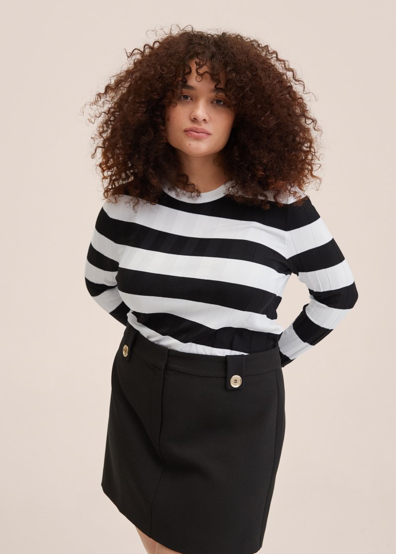 Damen Strickjacken | Mango OBLICUA Strickpullover zwart/schwarz - GI57941 Damen Strickjacken | Mango OBLICUA Strickpullover zwart/schwarz - GI57941