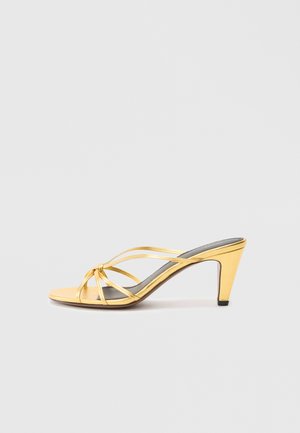 MOTHA - Mules à talons - gold-coloured