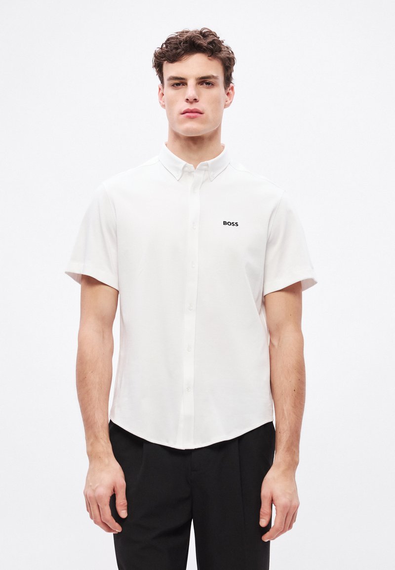 Chemise Homme Boss Blanche - Col 39, Coton, Coupe Ajustée - Occasion Très Bon état