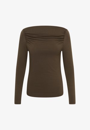 Saint Tropez, VIGGASZ BOATNECK - T-shirt à manches longues - chocolate brown
