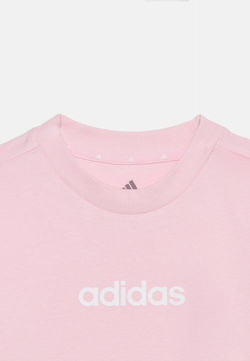 adidas TEE JUNIOR UNISEX - Sports T-shirt - clear pink/white — photo 3