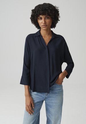 Overhemdblouse - coal blue