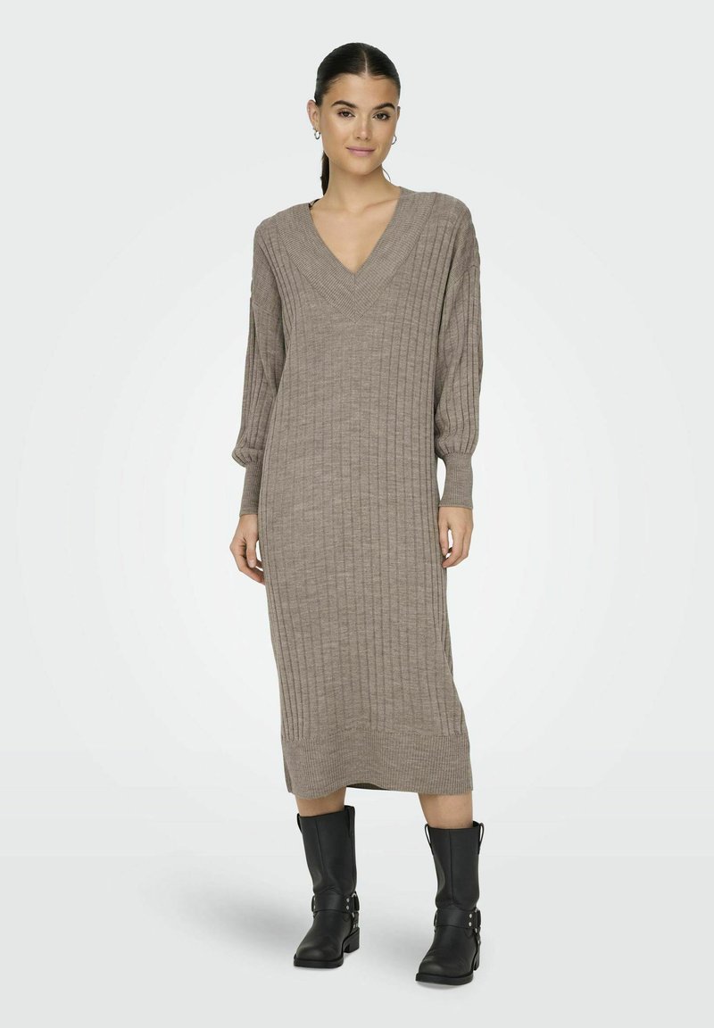 ONLY Strikket kjole - beige