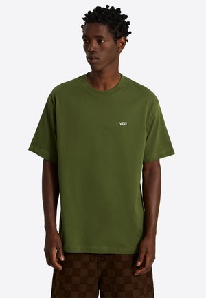 Vans, LEFT CHEST II LOOSE. - Printtipaita - dark green