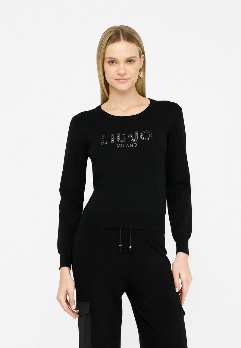 LIU JO BETTER WITH LOGO - Trui - black
