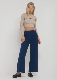 Calliope LUNGO BOTTONE - Pantaloni - blu