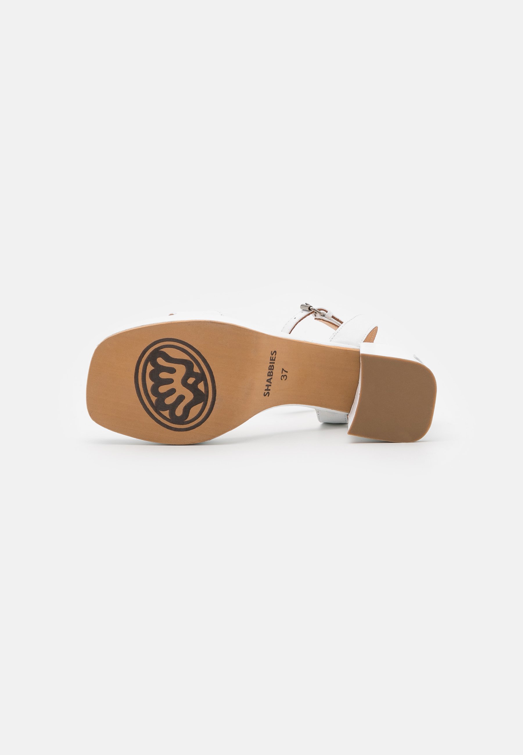 Shabbies Amsterdam Sandalen met hoge hak - white/wit - Zalando.be
