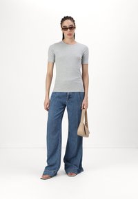 7 for all mankind PLEATED TROUSER - Wide Leg - blue