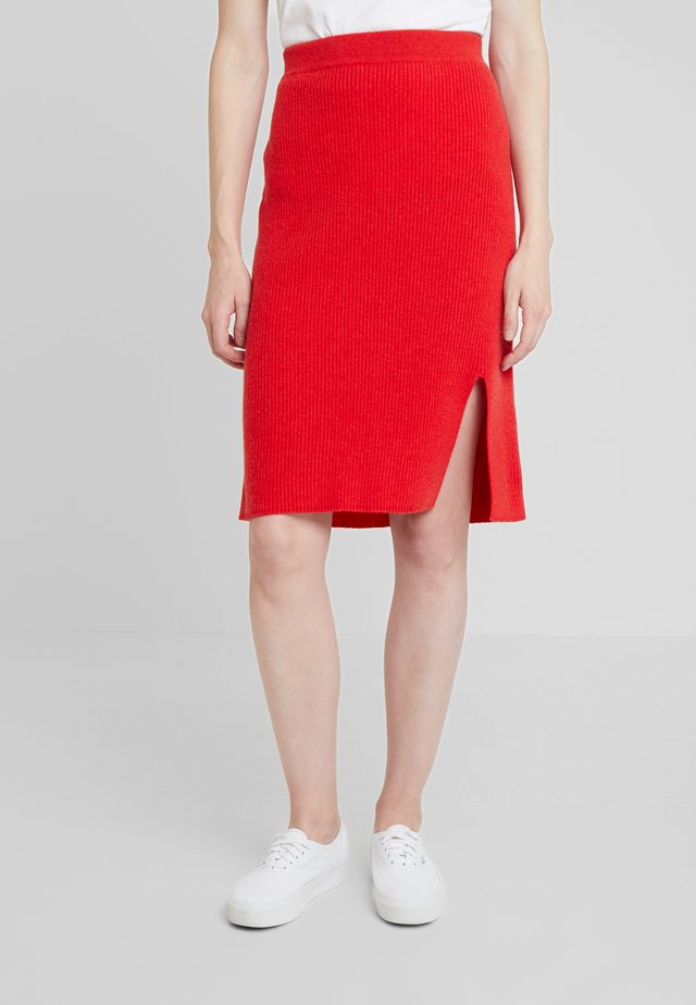 Falda de tubo - lipstick red