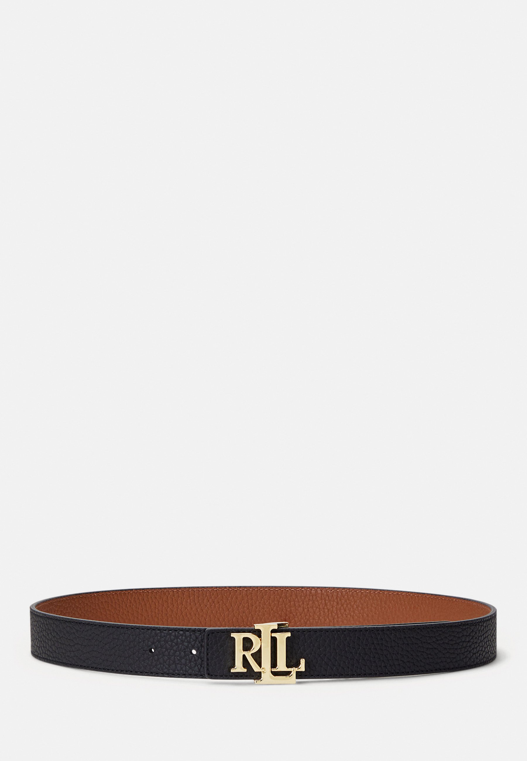 Lauren Ralph Lauren LOGO REVERSIBLE PEBBLED LEATHER BELT - Diržas 