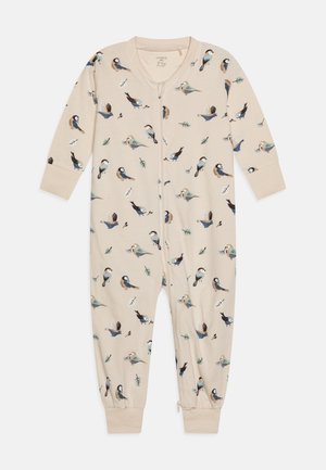 Pyjama Bébé Fille NAME IT Grenouillère Zip Buttercream Hearts - Beige 86 EU