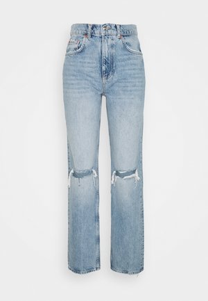 90S HIGH WAIST - Jeans relaxed fit - blue destroy