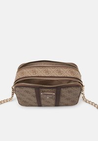 Guess NOREEN CAMERA CROSSBODY - Bandolera - latte/brown