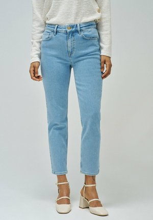 TRUE CROPPED  - Vaqueros slim fit - blau