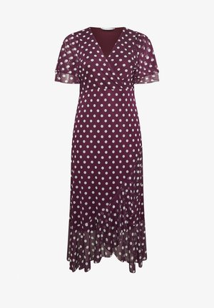 Yours Clothing, WRAP MAXI DRESS - Maxikjoler - purple