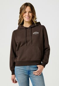 Wrangler REGULAR HOODIE - Felpa con cappuccio - mole