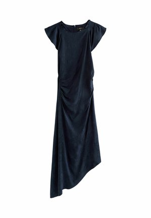 REGULAR FIT - RUCHED JAQCUARD MIDI  - Maxi šaty - navy