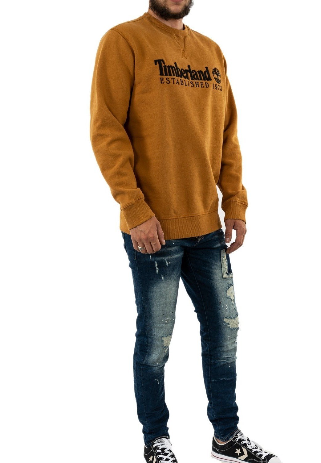 Sweatshirts Timberland Est. 1973 Crew Sweatshirt Wheat Boot