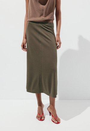 Mango, ADULT - A-snit nederdel - khaki