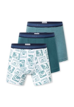3-PACK - Panties - grün/weiß gestreift