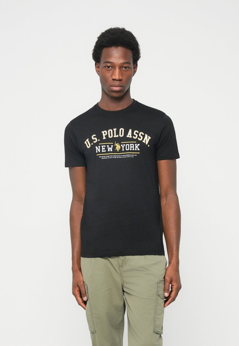 U.S. Polo Assn. T-shirt print zwart