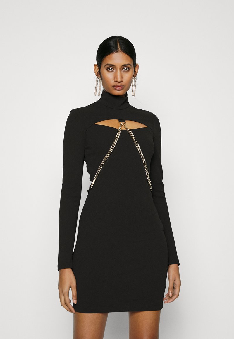 Just Cavalli MINI METAL CHAINS Cocktail dress / Party dress black