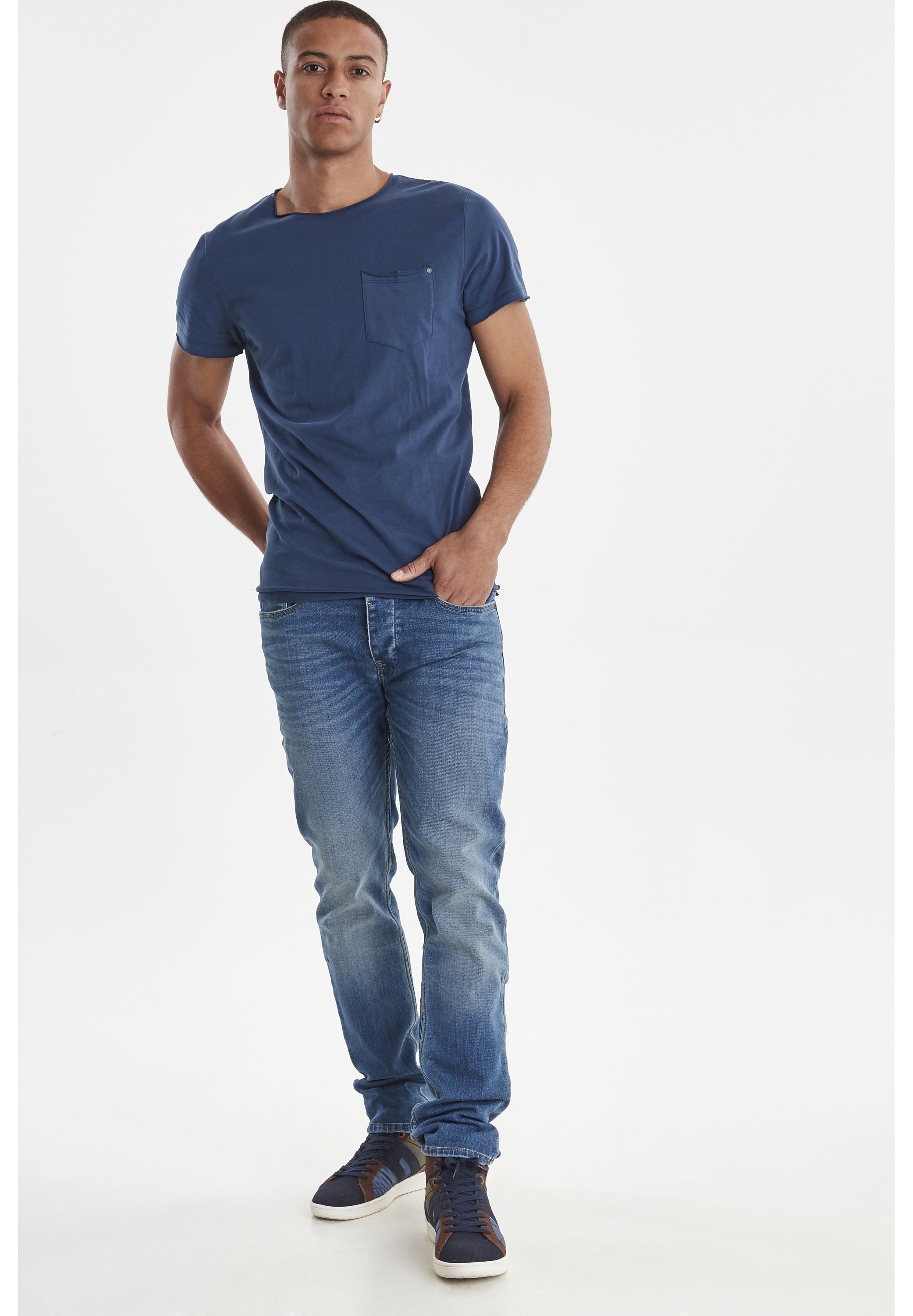 Blend JEANS JOGG - NOOS TWISTER FIT - Jeans Slim Fit - denim middle  blue/blue denim - Zalando.de
