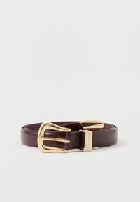 ONLSAFIRA JEANS BELT - Klassiske belter - cabernet/gold-coloured