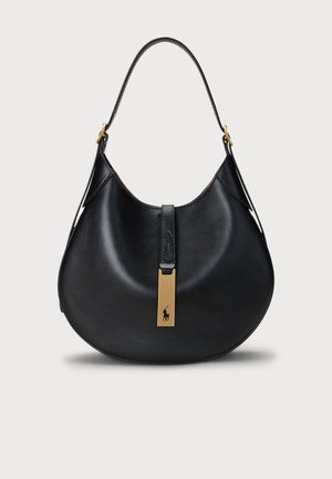 POLO ID LEATHER SMALL SHOULDER BAG - Ülerinna-kott - black
