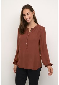 Kaffe KAKARLA AMBER - Bluse - cherry mahogany