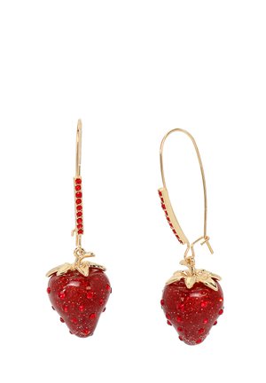 STRAWBERRY DANGLE - Ohrringe - dark red