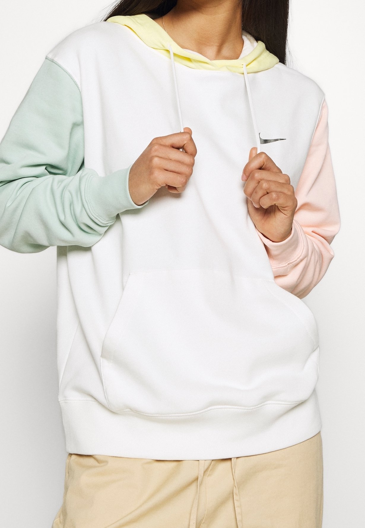nike pastel block hoodie