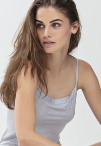 mey MIT SCHMALEN TRÄGERN - Undershirt - hellgrau melange