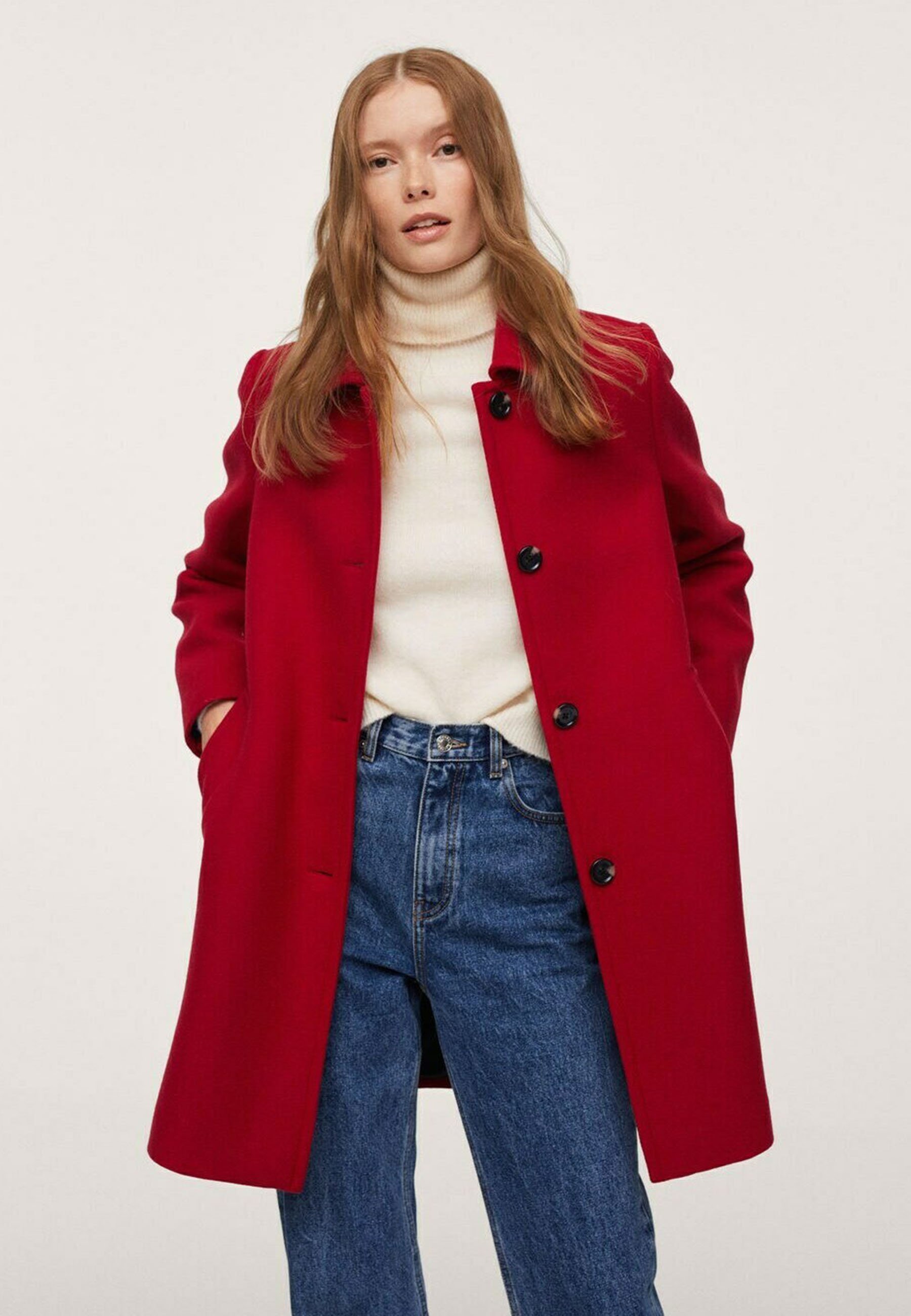 Mango BARDOT - Abrigo corto - röd/rojo - Zalando.es