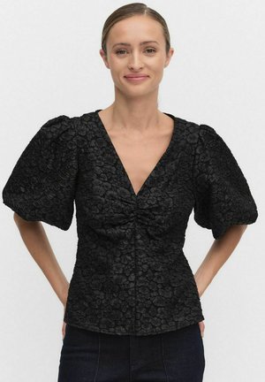 RAYA PUFF SLEEVE - Blus - black