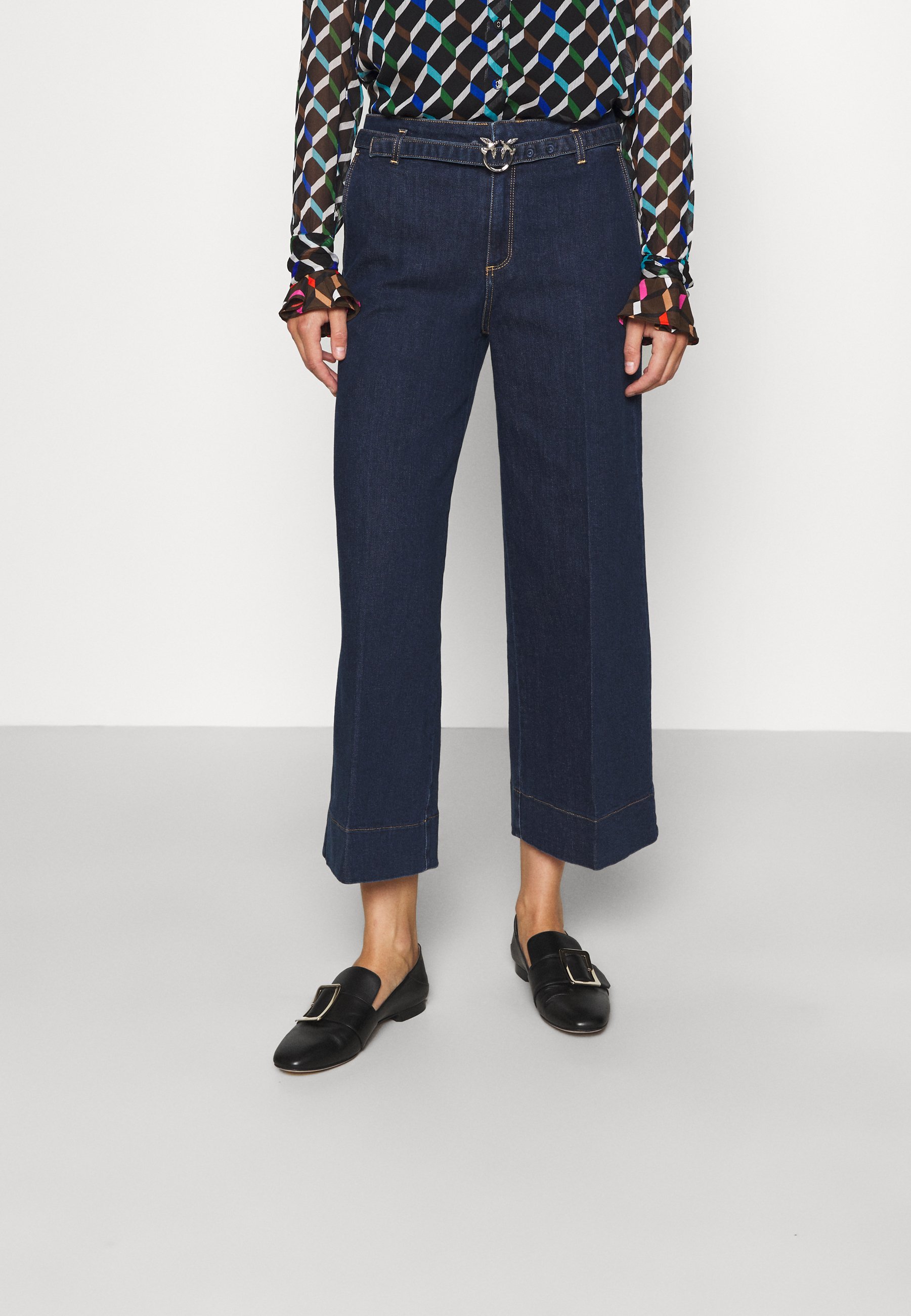 Pinko PEGGY PALAZZO STRETCH - Jeans baggy - blue denim/blu - Zalando.it