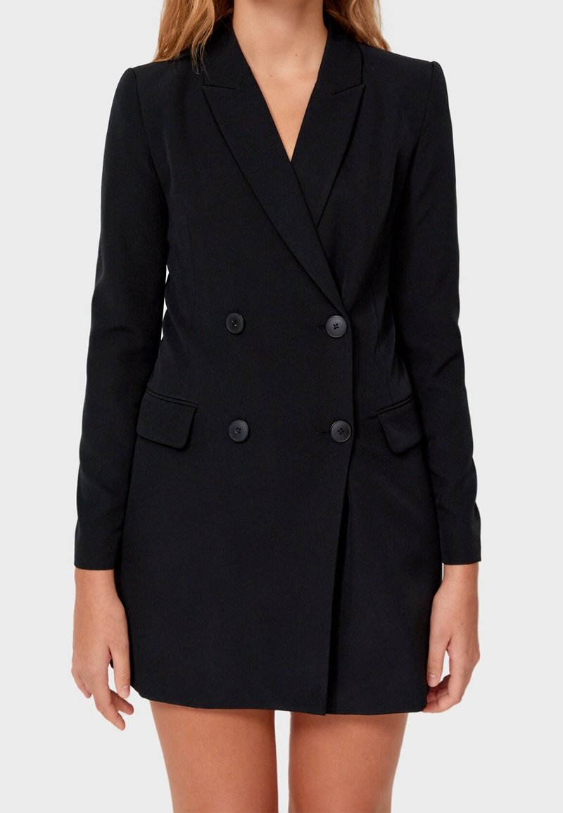Stradivarius Manteau court - black
