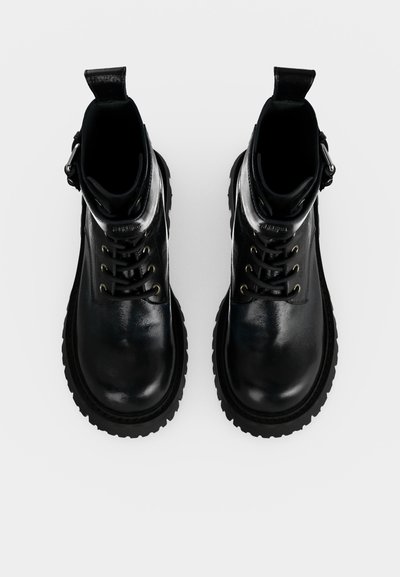 MOSCHINO STIVALETTO DONNA - Μποτάκια με κορδόνια - nero