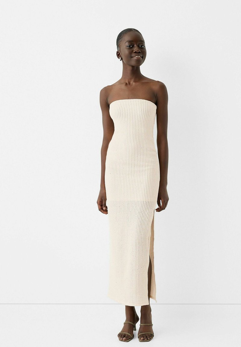 Bershka Maxi-jurk beige Bershka Maxi-jurk beige