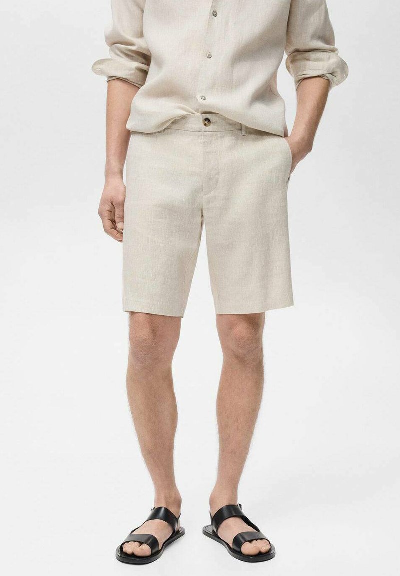 Mango - Shorts - kremowy   écru, Enlarge