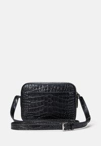 Lauren Ralph Lauren CROC EMBOSSED MEDIUM MARCY CAMERA BAG - Borsa a tracolla - black