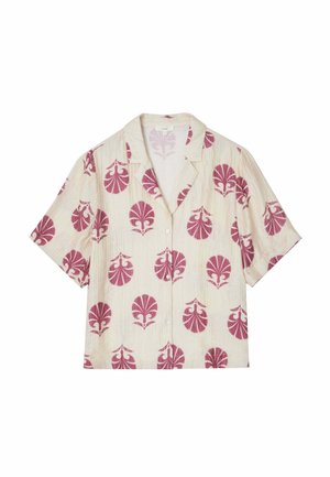 Yerse, CAMISA ESTAMPADA DE MANGA CORTA - Blusa - crudo