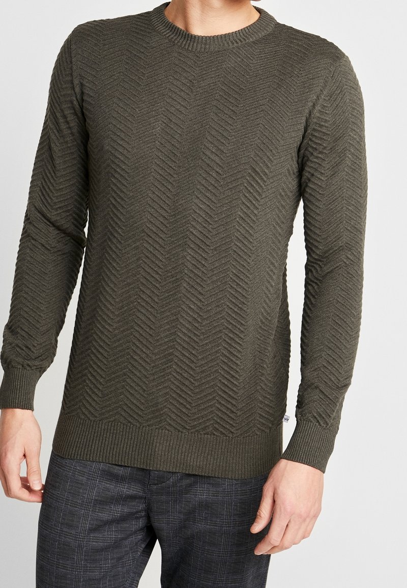 Kronstadt Stickad tröja - dark green