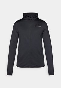 LIGHT ZIP HOOD - Polárdzseki - black