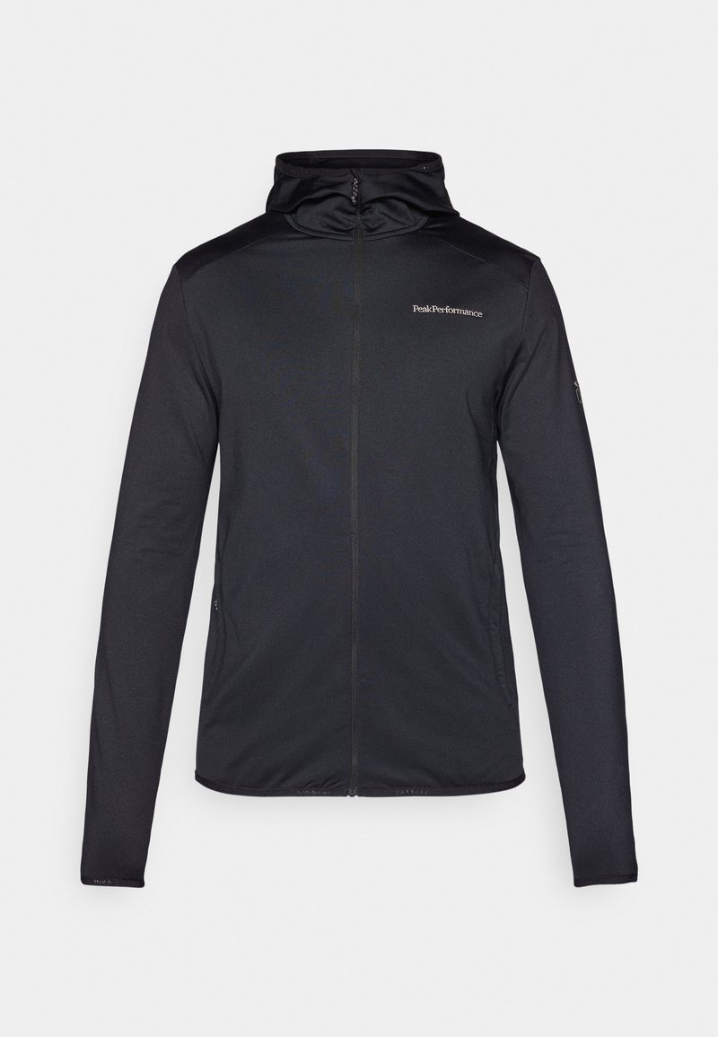 Peak Performance LIGHT ZIP HOOD MEN - Fleecejakke - black/svart ...