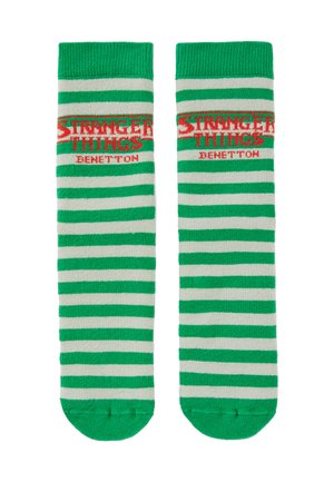STRANGER THINGS NON-SLIP  - Calze - green red white