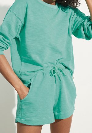 Sweatshirt - turquoise