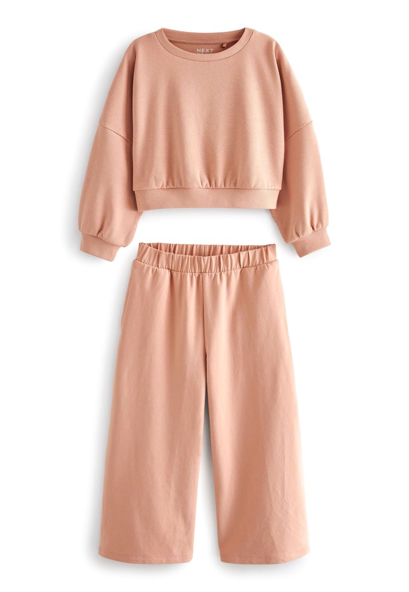 Next - CUFFED WIDE LEG JOGGERS SET - Trenirka - pink, Povečajte